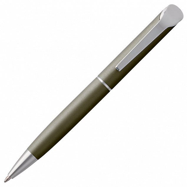Ручка шариковая Glide, темно-серая с логотипом в Астрахани заказать по выгодной цене в кибермаркете AvroraStore