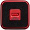 Беспроводная колонка с подсветкой логотипа Glim, красная с логотипом в Астрахани заказать по выгодной цене в кибермаркете AvroraStore