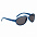 Очки солнцезащитные Singapore, синие с логотипом в Астрахани заказать по выгодной цене в кибермаркете AvroraStore