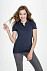 Рубашка поло женская PHOENIX WOMEN, черная с логотипом в Астрахани заказать по выгодной цене в кибермаркете AvroraStore