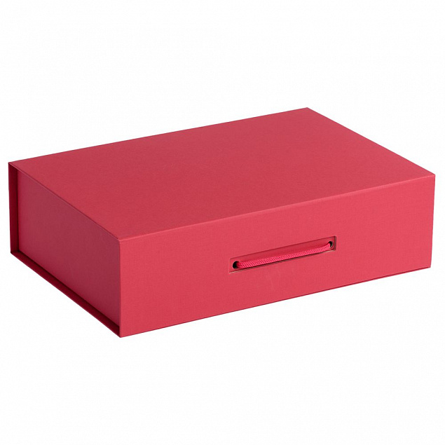 Коробка Case, подарочная, красная с логотипом в Астрахани заказать по выгодной цене в кибермаркете AvroraStore