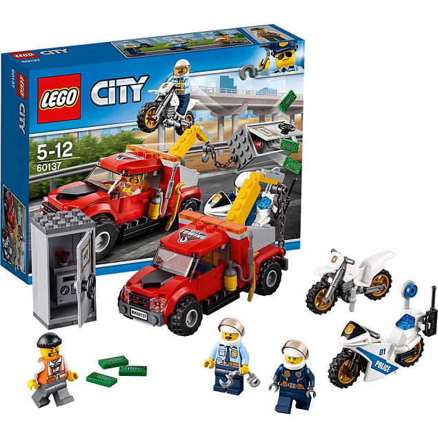 Конструктор «LEGO City. Побег на буксировщике» с логотипом в Астрахани заказать по выгодной цене в кибермаркете AvroraStore
