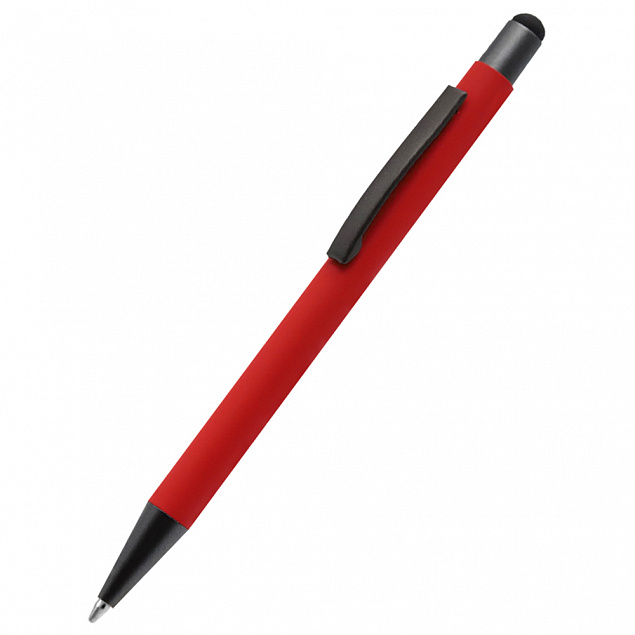 Ручка металлическая Story сотф-тач - Красный PP с логотипом в Астрахани заказать по выгодной цене в кибермаркете AvroraStore