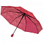 Складной зонт Gems, красный с логотипом в Астрахани заказать по выгодной цене в кибермаркете AvroraStore