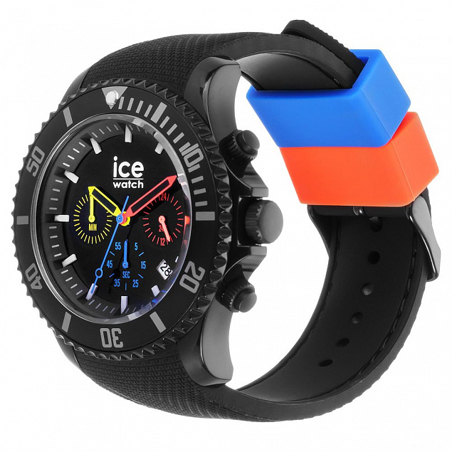 Часы наручные,черный с логотипом в Астрахани заказать по выгодной цене в кибермаркете AvroraStore
