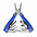 Мультиинструмент "Нюрнберг" - Синий HH с логотипом в Астрахани заказать по выгодной цене в кибермаркете AvroraStore