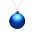 Елочный шар Finery Gloss, 8 см, глянцевый синий с логотипом в Астрахани заказать по выгодной цене в кибермаркете AvroraStore