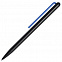 Шариковая ручка GrafeeX в чехле, черная с синим с логотипом в Астрахани заказать по выгодной цене в кибермаркете AvroraStore