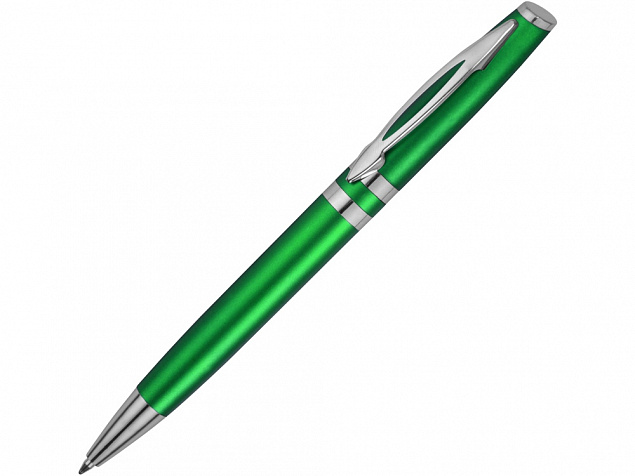 Ручка шариковая Невада, зеленый металлик с логотипом в Астрахани заказать по выгодной цене в кибермаркете AvroraStore