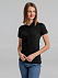 Рубашка поло женская Neptune, черная с логотипом в Астрахани заказать по выгодной цене в кибермаркете AvroraStore