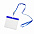 Ланъярд с держателем для бейджа; синий; 11,2х0,5 см; полиэстер, пластик; тампопечать, шелкограф с логотипом в Астрахани заказать по выгодной цене в кибермаркете AvroraStore