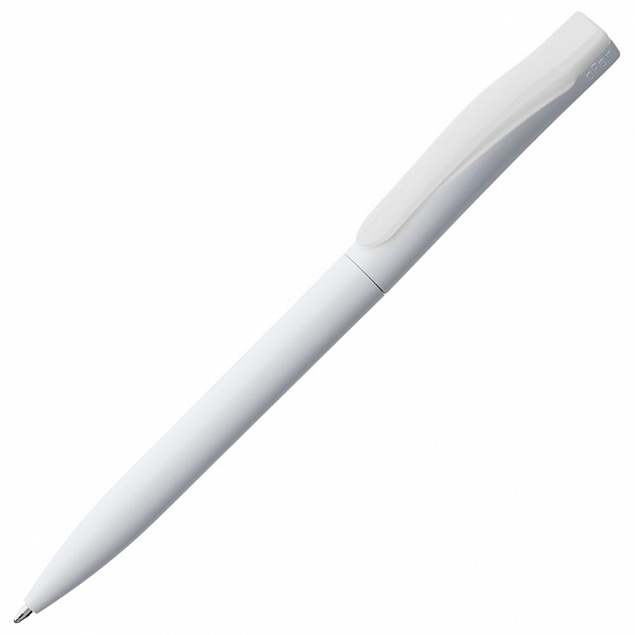 Ручка шариковая Pin, белая с логотипом в Астрахани заказать по выгодной цене в кибермаркете AvroraStore