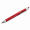 Ручка шариковая Construction, мультиинструмент, красная с логотипом в Астрахани заказать по выгодной цене в кибермаркете AvroraStore