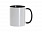 Кружка для сублимации, 330 мл, d=82 мм, стандарт А, белая, черная внутри, черная ручка с логотипом в Астрахани заказать по выгодной цене в кибермаркете AvroraStore