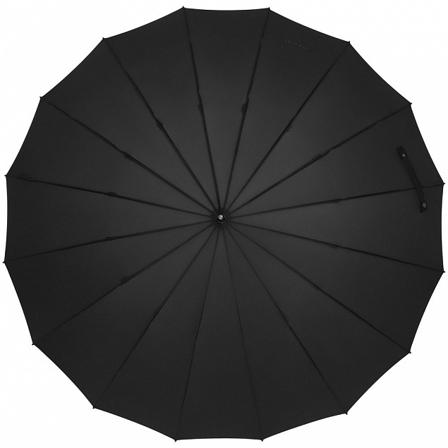 Зонт-трость Big Boss, черный с логотипом в Астрахани заказать по выгодной цене в кибермаркете AvroraStore