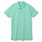 Рубашка поло мужская PHOENIX MEN, зеленая мята с логотипом в Астрахани заказать по выгодной цене в кибермаркете AvroraStore