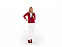 Куртка флисовая Nashville женская, красный/пепельно-серый с логотипом в Астрахани заказать по выгодной цене в кибермаркете AvroraStore