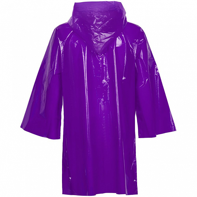 Дождевик-плащ CloudTime, фиолетовый с логотипом в Астрахани заказать по выгодной цене в кибермаркете AvroraStore