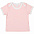 Футболка детская с коротким рукавом Baby Prime, розовая с молочно-белым с логотипом в Астрахани заказать по выгодной цене в кибермаркете AvroraStore