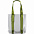 Шоппер Clear Fest, прозрачный серый с зелеными ручками с логотипом в Астрахани заказать по выгодной цене в кибермаркете AvroraStore