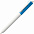 Ручка шариковая Hint Special, белая с голубым с логотипом в Астрахани заказать по выгодной цене в кибермаркете AvroraStore