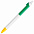 Ручка шариковая FORTE, , белый/синий, пластик с логотипом в Астрахани заказать по выгодной цене в кибермаркете AvroraStore