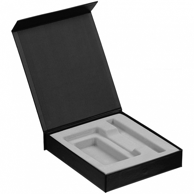 Коробка Latern для аккумулятора 5000 мАч и ручки, черная с логотипом в Астрахани заказать по выгодной цене в кибермаркете AvroraStore