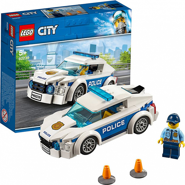 Конструктор «LEGO City. Автомобиль полицейского патруля» с логотипом в Астрахани заказать по выгодной цене в кибермаркете AvroraStore