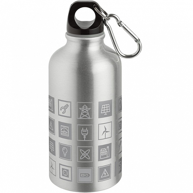 Бутылка для спорта «Industry. Энергетика», серебристая с логотипом в Астрахани заказать по выгодной цене в кибермаркете AvroraStore