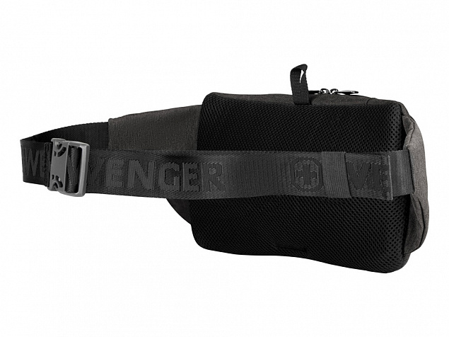 Сумка WENGER для ношения через плечо или на поясе, серая, 100% полиэстер, 30х10х15 см, 3 л с логотипом в Астрахани заказать по выгодной цене в кибермаркете AvroraStore