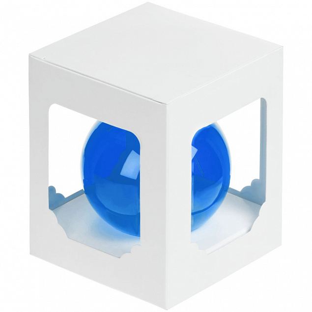 Елочный шар Gala Night в коробке, синий, 6 см с логотипом в Астрахани заказать по выгодной цене в кибермаркете AvroraStore