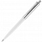Ручка шариковая Senator Point Metal, белая с логотипом в Астрахани заказать по выгодной цене в кибермаркете AvroraStore