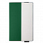 Бизнес-блокнот UNI, A5, бело-зеленый, мягкая обложка, в линейку, черное ляссе с логотипом в Астрахани заказать по выгодной цене в кибермаркете AvroraStore