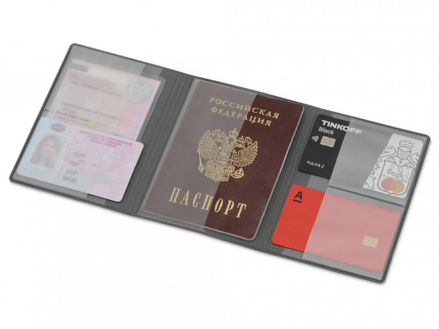 Обложка на магнитах для автодокументов и паспорта «Favor» с логотипом в Астрахани заказать по выгодной цене в кибермаркете AvroraStore