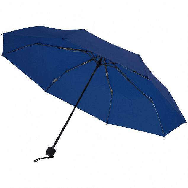 Зонт складной Hit Mini, темно-синий с логотипом в Астрахани заказать по выгодной цене в кибермаркете AvroraStore