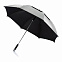 Зонт-трость антишторм Hurricane 27, серый с логотипом в Астрахани заказать по выгодной цене в кибермаркете AvroraStore