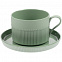 Чайная пара Pastello Moderno, зеленая с логотипом в Астрахани заказать по выгодной цене в кибермаркете AvroraStore