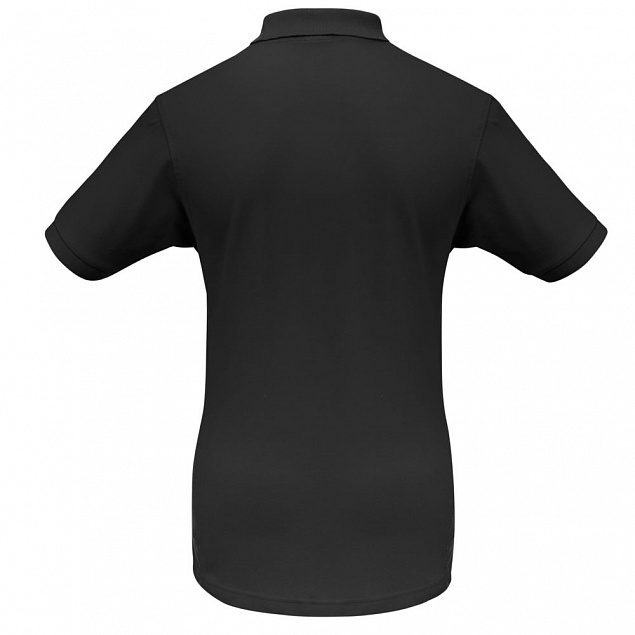 Рубашка поло Safran черная с логотипом в Астрахани заказать по выгодной цене в кибермаркете AvroraStore