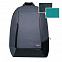 Рюкзак Portobello с защитой от карманников, Migliores, 440х365х130 мм, серый/бирюза с логотипом в Астрахани заказать по выгодной цене в кибермаркете AvroraStore