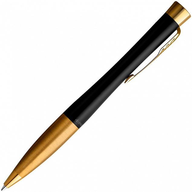 Ручка шариковая Parker Urban Twist Black GT с логотипом в Астрахани заказать по выгодной цене в кибермаркете AvroraStore