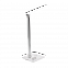 Настольная лампа Geek с беспроводной зарядкой (белый) с логотипом в Астрахани заказать по выгодной цене в кибермаркете AvroraStore