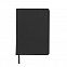 Ежедневник недатированный Duncan, А5,  черный, белый блок с логотипом в Астрахани заказать по выгодной цене в кибермаркете AvroraStore