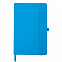 Бизнес-блокнот А5 FLIPPY, голубой, твердая обложка, в линейку с логотипом в Астрахани заказать по выгодной цене в кибермаркете AvroraStore