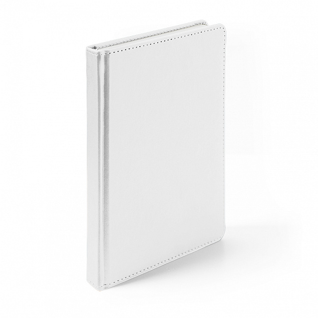 Ежедневник недатированный Anderson, А5,  белый, белый блок с логотипом в Астрахани заказать по выгодной цене в кибермаркете AvroraStore