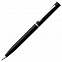 Ручка шариковая Euro Chrome, черная с логотипом в Астрахани заказать по выгодной цене в кибермаркете AvroraStore