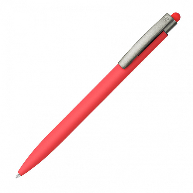 ELLE SOFT, ручка шариковая, красный, металл, синие чернила с логотипом в Астрахани заказать по выгодной цене в кибермаркете AvroraStore