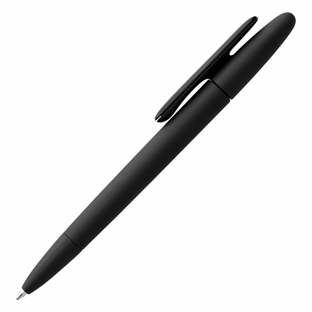 Ручка шариковая Prodir DS5 TRR-P Soft Touch, черная с логотипом в Астрахани заказать по выгодной цене в кибермаркете AvroraStore