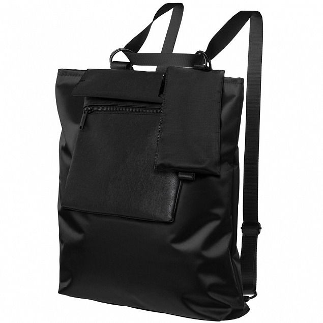 Рюкзак-трансформер ringLink с отстегивающимися карманом и органайзером, черный с логотипом в Астрахани заказать по выгодной цене в кибермаркете AvroraStore