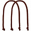 Ручки Corda для пакета L, коричневые с логотипом в Астрахани заказать по выгодной цене в кибермаркете AvroraStore