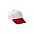 Бейсболка PROMOTION белый - красный лотос с логотипом в Астрахани заказать по выгодной цене в кибермаркете AvroraStore